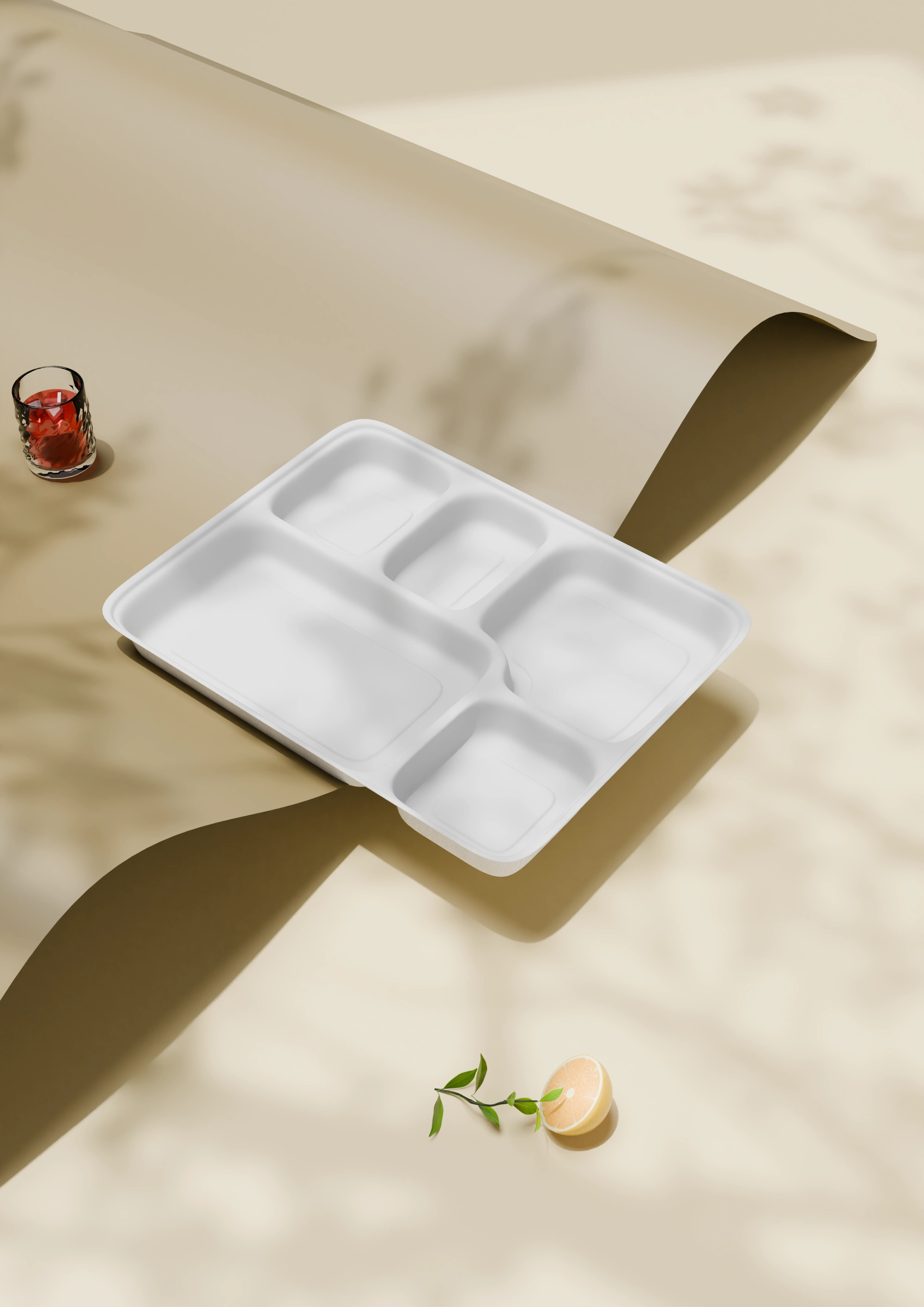 5 compartment meal tray